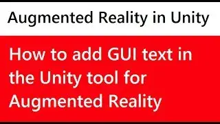 GUI text not showing in unity [Solved] | Text based recognition Augmented reality in Unity