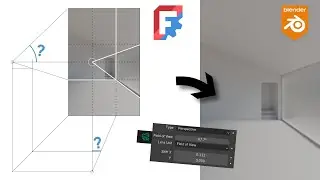 Compose stunning renders like a painter! How to draw perspective in Freecad to set Blender's camera