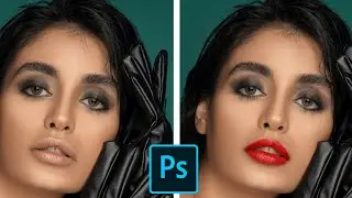 Apply lipstick in Photoshop | Photoshop tutorial