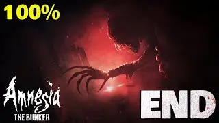 Amnesia The Bunker 100% Walkthrough Gameplay ENDING - All Trophies & Collectibles