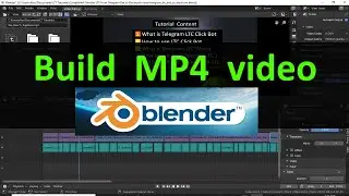 How to build mp4 video with audio in Blender byAO