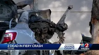 Police: 2 people killed after car slams into brick wall in Ocoee