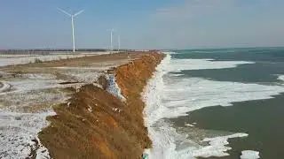 Приморськ. Україна. Азовське море.  Зимова краса узбережжя.