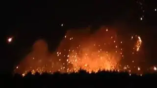 Пожар на складе боеприпасов в Винницкой области 27. 09. 2017