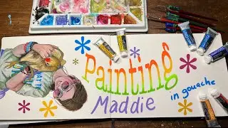 Talking about my gouache painting process🌼 (and struggling with paint)