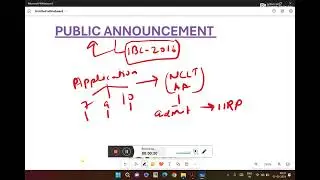 Public Announcement under IBC-2016 || Insolvency Law || CIRP Process