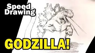 How to Draw Godzilla - Draw Fantasy Art