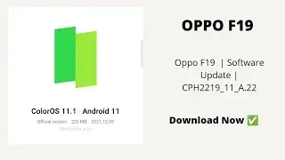 Oppo F19 | Software Update | CPH2219_11_A.22  ✅