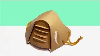 DIY FACE MASK FROM CARDBOARD