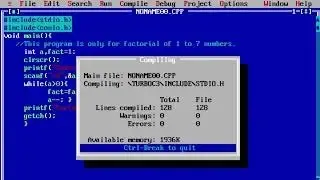 How to write the code for factorial number (1 to 7)