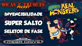 #RockySilva Invencibilidade/Super Pulo/Seletor de Fase - Aaahh!! Real Monsters (Mega Drive/Genesis)