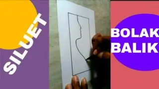 CARA MEMBUAT GAMBAR SILUET BOLAK BALIK