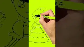 Doll Sketch Drawing Green Screen |     #green #newyoutuberhelp #drawing #kids #sketch
