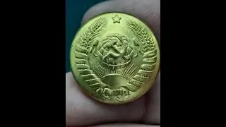 Генерал пуговица с гербом СССР обзазца 1947 - 1956 годов 16 лент Обзор коллекции Филобутонистика