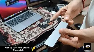Mac Type C Hub | Oxflaw | 7 in 1 | Mac M1 | Thunderbolt ⚡