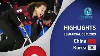 HIGHLIGHTS: China v Korea – Women’s semi-final - Pacific-Asia Curling Championships 2019