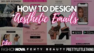 How to Design Aesthetic Brand Emails in JUST 5 STEPS (Fenty INSPIRED) | EASY CANVA TUTORIAL 2025