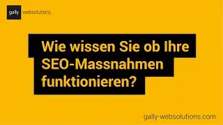Funktionieren meine SEO Massnahmen?
