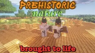 The FIRST dinosaur in MINECRAFT! Prehistoric nature modpack EP 2