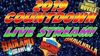 2019 Count Down LIve Stream Game-o-Thon | Badland Brawl, Brawl Stars, Brawlhalla, and Fortnite!