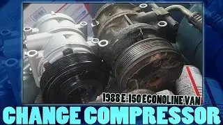 1988 E-150 Van Change A/C Compressor & Suction Hose Assembly 5.0 V8 Econoline