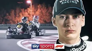 Go Karting with F1's rookies! | George Russell, Lando Norris & Alex Albon
