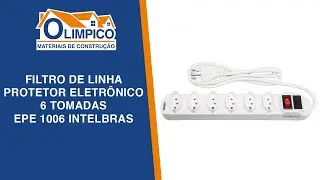 Filtro de Linha Protetor Eletrônico 6 Tomadas EPE 1006 INTELBRAS-🔶 Materiais de Construção Olimpico🔷