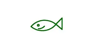24 Use python to draw a small black fish #pythontutorial #coding #programming #motiongraphics