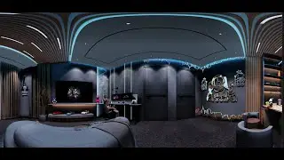 Game room | Gaming Steup | Gaming and study design | 360° Panorama 4k video