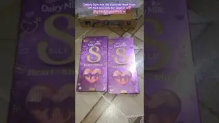 Cadbury DairyMilk Silk Valentines Heart Blush GiftPack🍫#dairymilk #chocolate #review #gadgets #silk