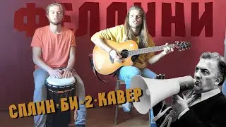 Сплин и Би-2. Феллини. Кавер на гитаре и барабане.