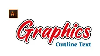 How to outline text in illustrator | Outline Text with Illustrator | Adobe Illustrator 2023