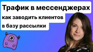 Трафик в мессенджерах. Как заводить клиентов в базу рассылки