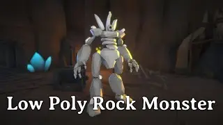 Low Poly Rock Monster - For Unity Asset Store!