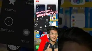 How to Enable Touch Screen Home Button On Iphone #assistivetouch #shorts #shortvideo #iphone