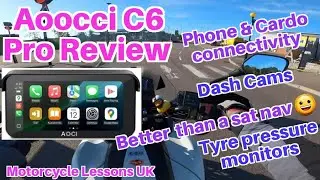 Aoocci C6 Pro: Motorcycle CarPlay system, with dash cam, GPS & Anti-theft mount [Product Review]