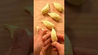 Homemade Culurgiones - fresh Pasta from Sardinia. Filled with potato, mint, garlic & cheese #shorts