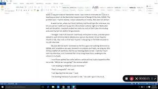 Demonstration for how to format dialogue in a narrative essay