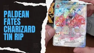 Paldean Fates Charizard EX Tin Opening