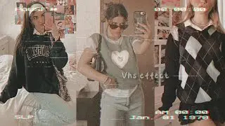 VHS effect using picsart | aesthetic edit | picsart tutorial