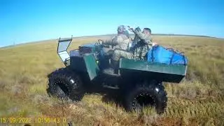 Заезд на вездеходе по болоту