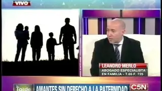 Entrevista C5N  - Derecho de filiación extramatrimonial. 30-6-14
