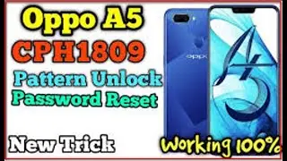 OPPO A5 CPH1809 FULL FLASH With Pin,Pattern & Frp Reset Done By UNLOCKTOOL