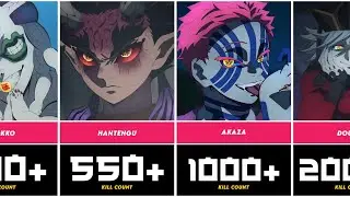 All Demons in Demon Slayer Kill Counts | Kimetsu no Yaiba