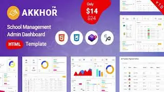 Akkhor - School Management Admin Template | Themeforest Website Templates and Themes