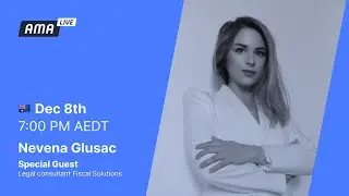 Tectum Australasian AMA, Special Guest: Nevena Glogovac | Legal risks and blockchain technologies