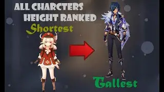 All Character Models Height Ranked - Genshin Impact