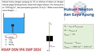 Latihan Soal OSN IPA  SMP 2024: Hukum Newton dan Gaya Apung
