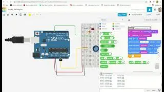 LED brightness Control using potentiometer with Tinkercad Circuits