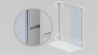 Sistema de montaje de una mampara de baño